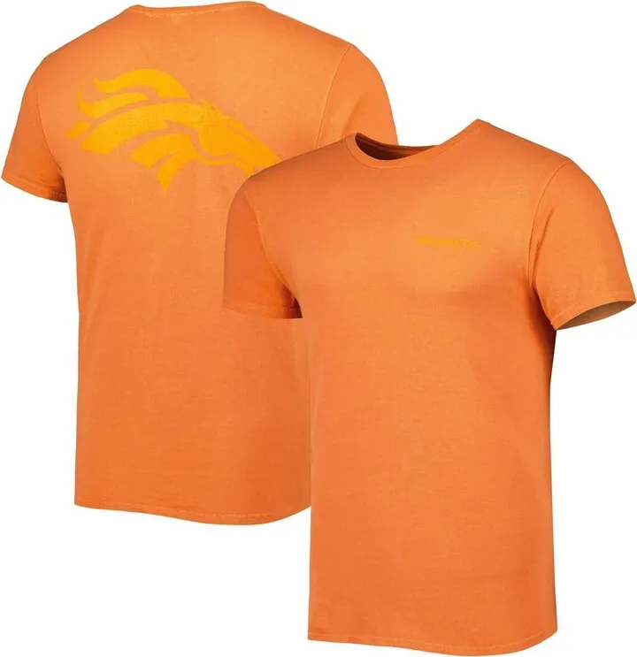 Men's '47 Brand Orange Denver Broncos Fast Track Tonal Highlight T-shirt