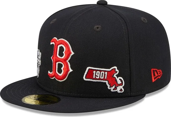 Men's New Era Navy Boston Red Sox Identity 59FIFTY Fitted Hat