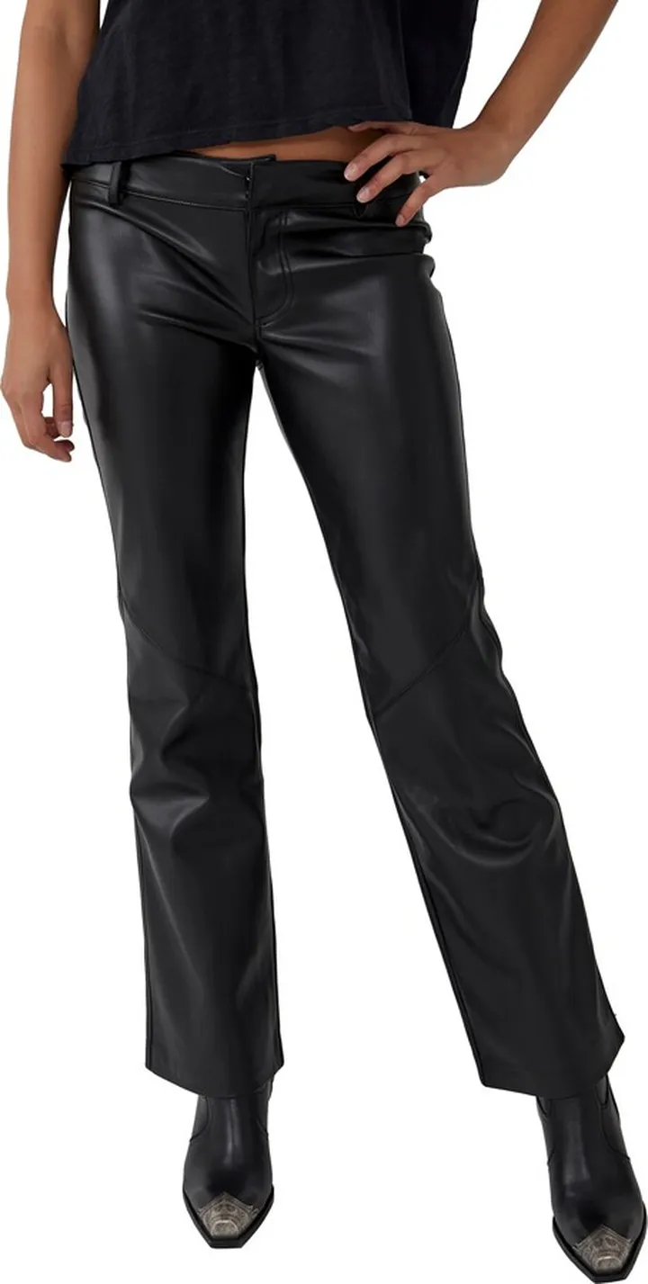 Love Language Faux Leather Pants