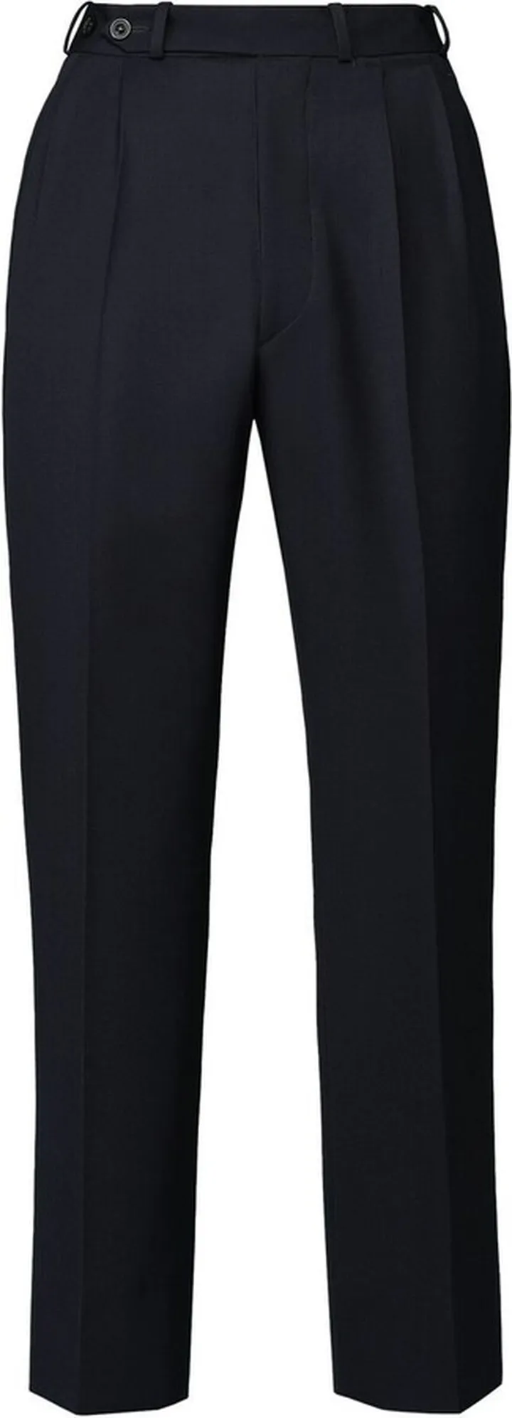 Pressed-Crease Straight-Leg Trousers