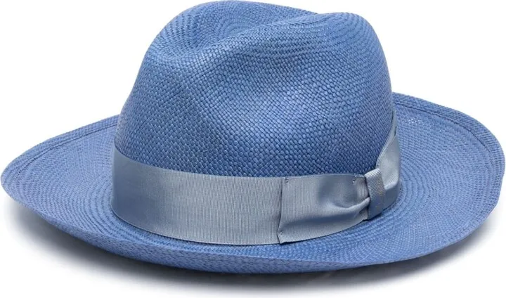 Bow-Detail Trilby Hat