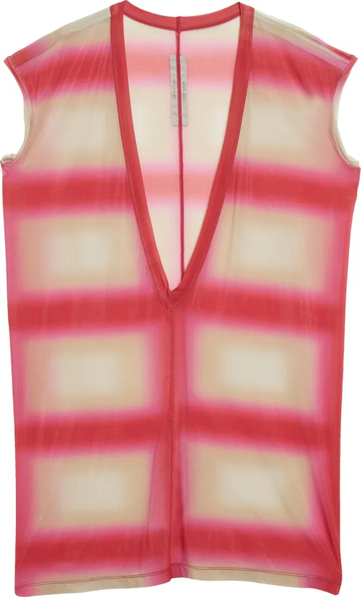 Dylan Degradé Plaid Plunge Neck T-Shirt