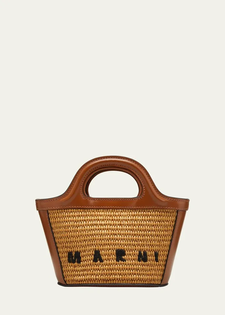 Tropicalia Micro Raffia Tote Bag