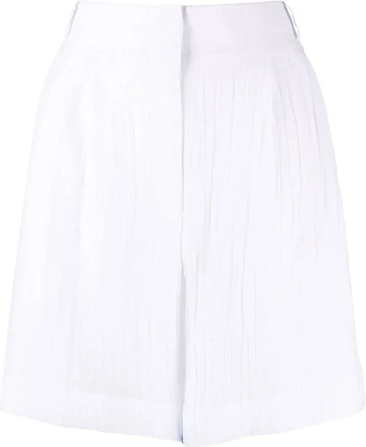 Plissé Tailored Shorts
