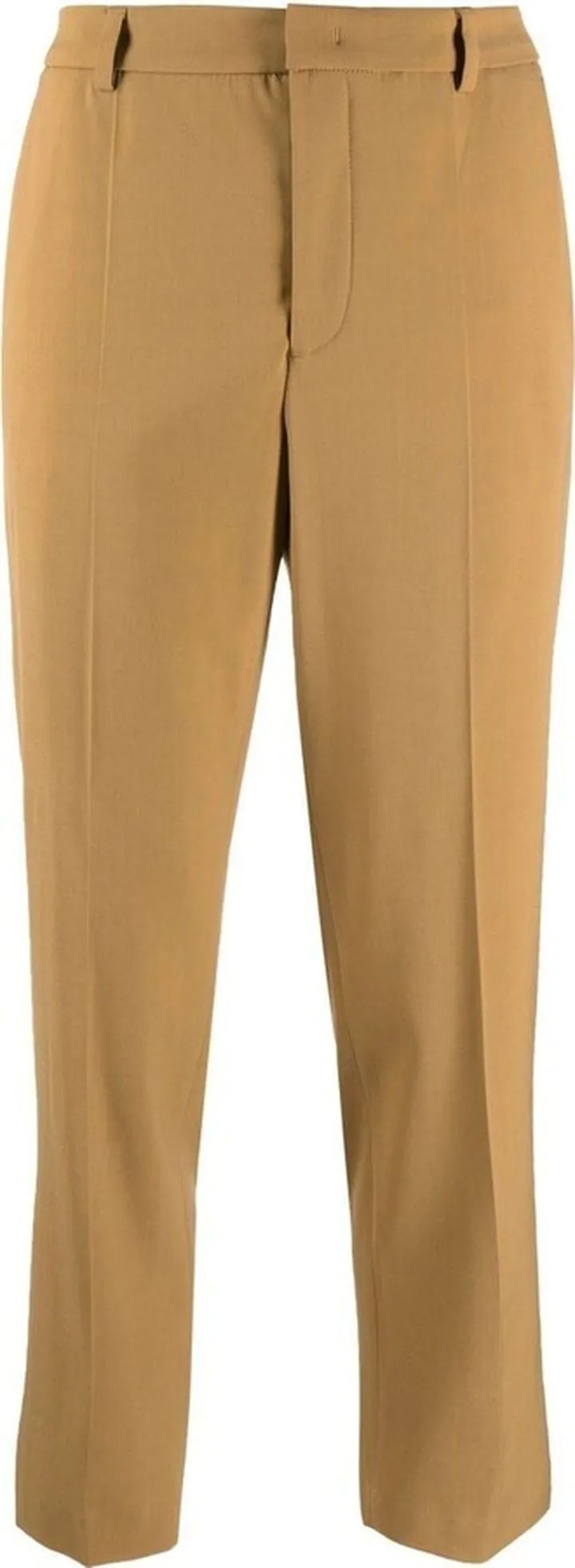 Cropped Straight-Leg Trousers