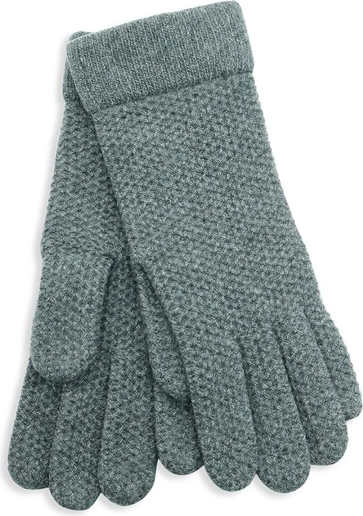 Honeycomb Stitch Cashmere Gloves