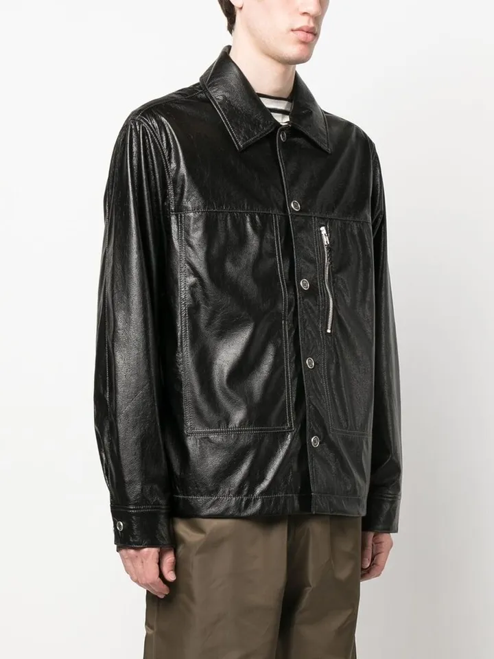 Black Ryder Faux Leather Jacket
