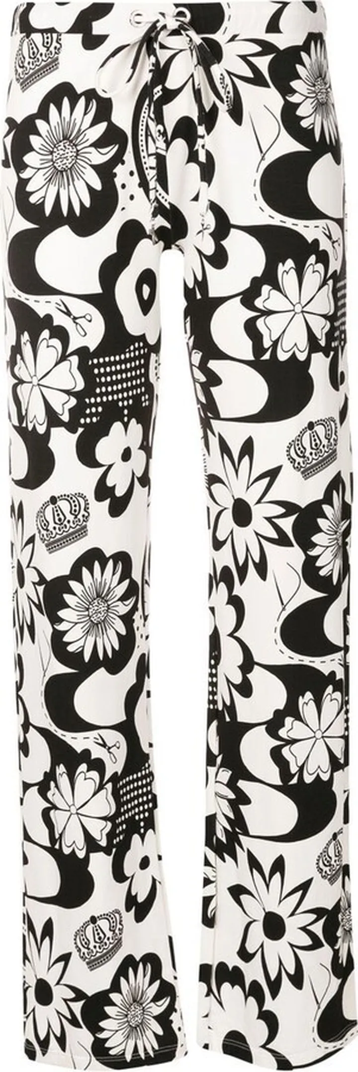 Floral-Print Straight Trousers