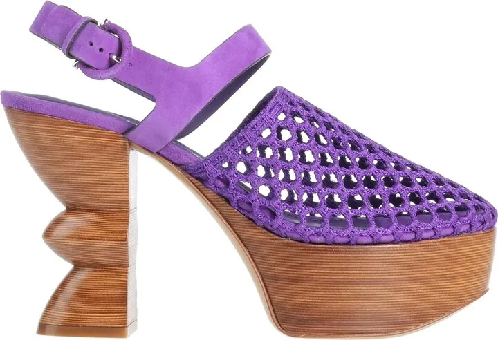 Mules & Clogs Purple