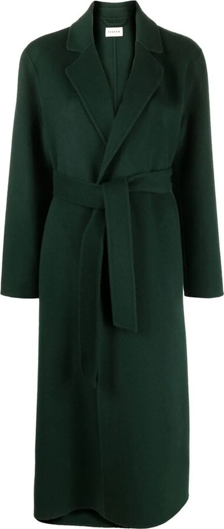 Tie-Fastening Wool Coat