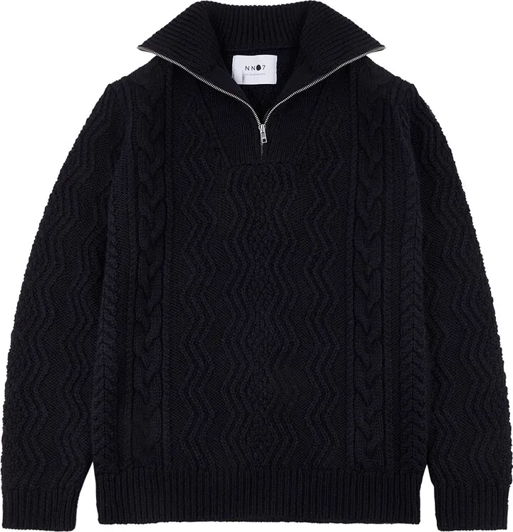 NN07 Roman Half-zip Wool Jumper