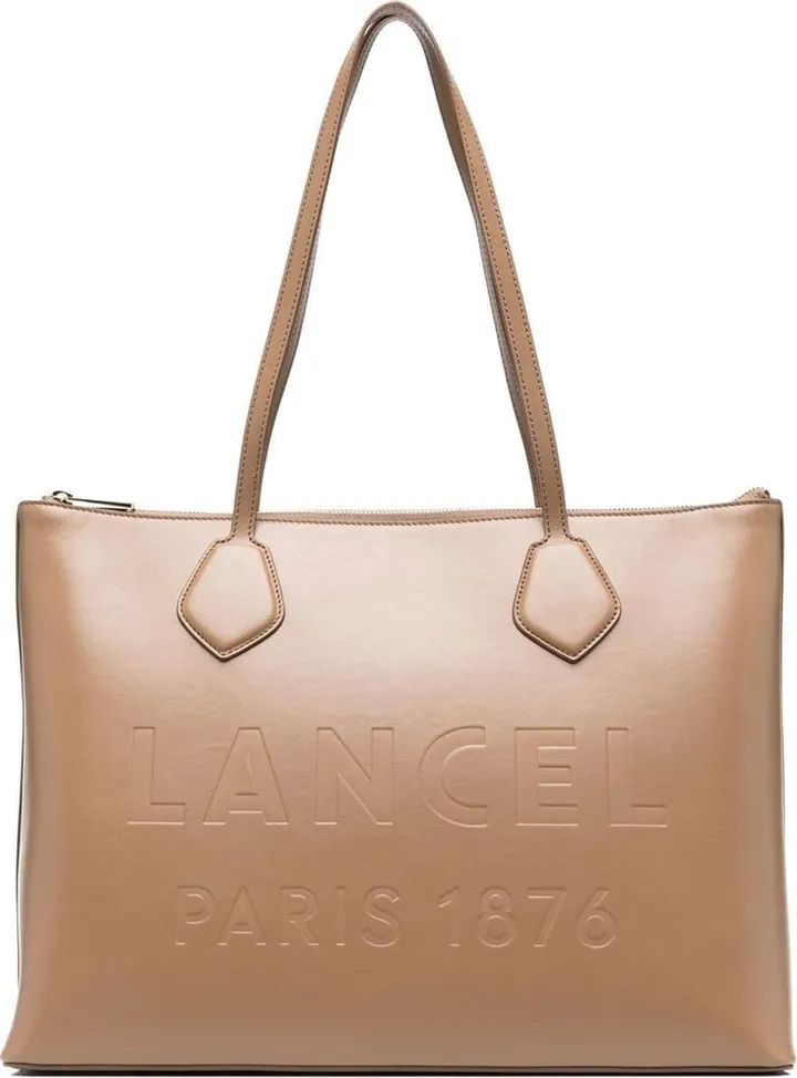 Embossed-Logo Detail Tote Bag