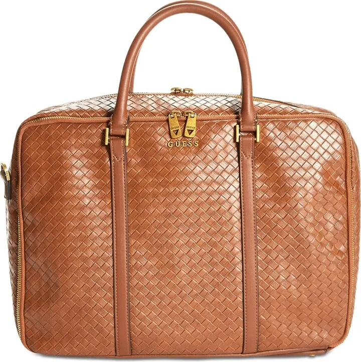 Guess Men's Crocodile Embossed Faux-Leather Evening Bag