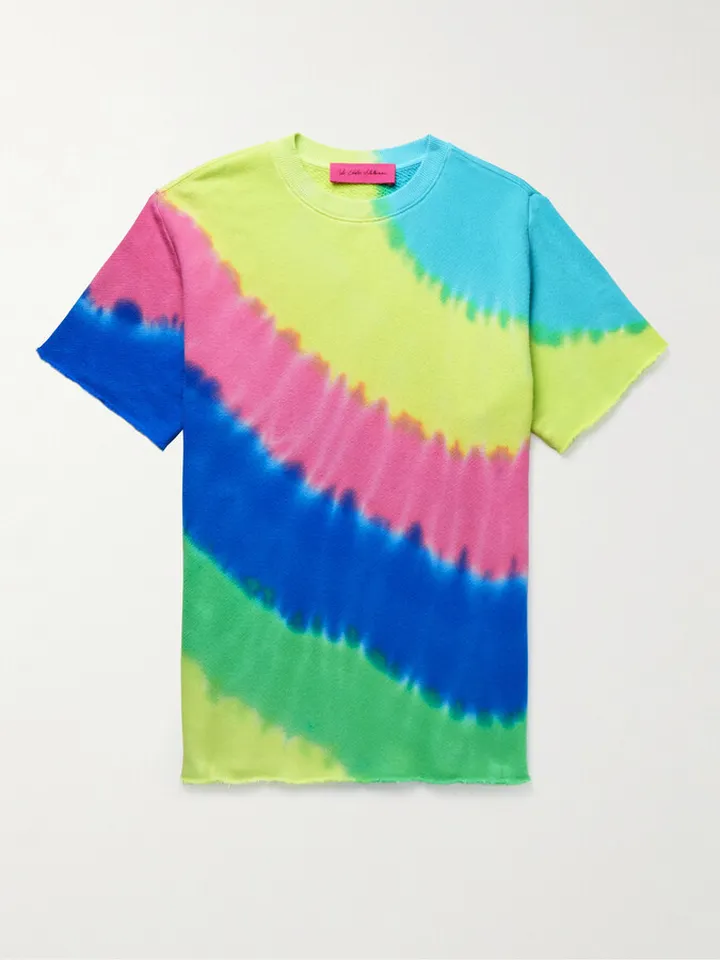 Rainbow Void Tie-Dyed Cotton and Cashmere-Blend Jersey T-Shirt