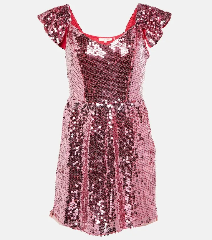 Alva sequin-embellished minidress