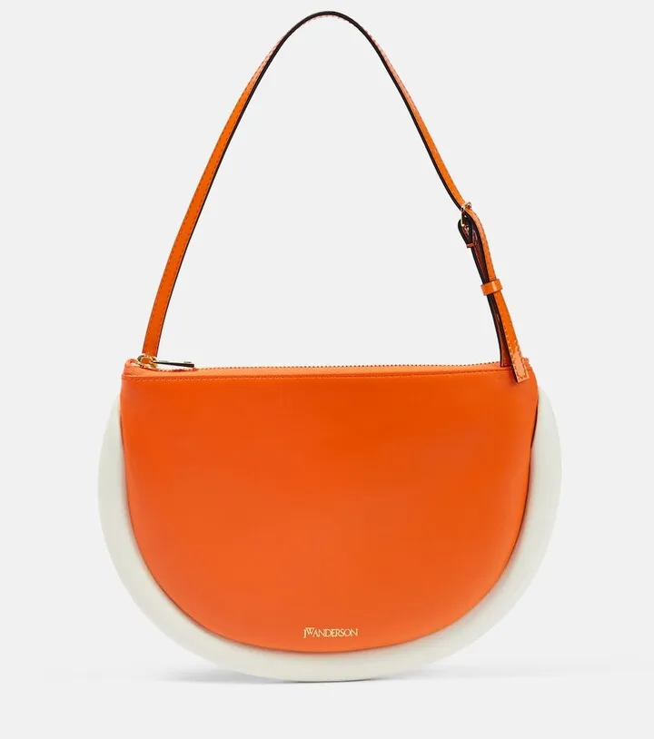 Bumper-Moon leather shoulder bag