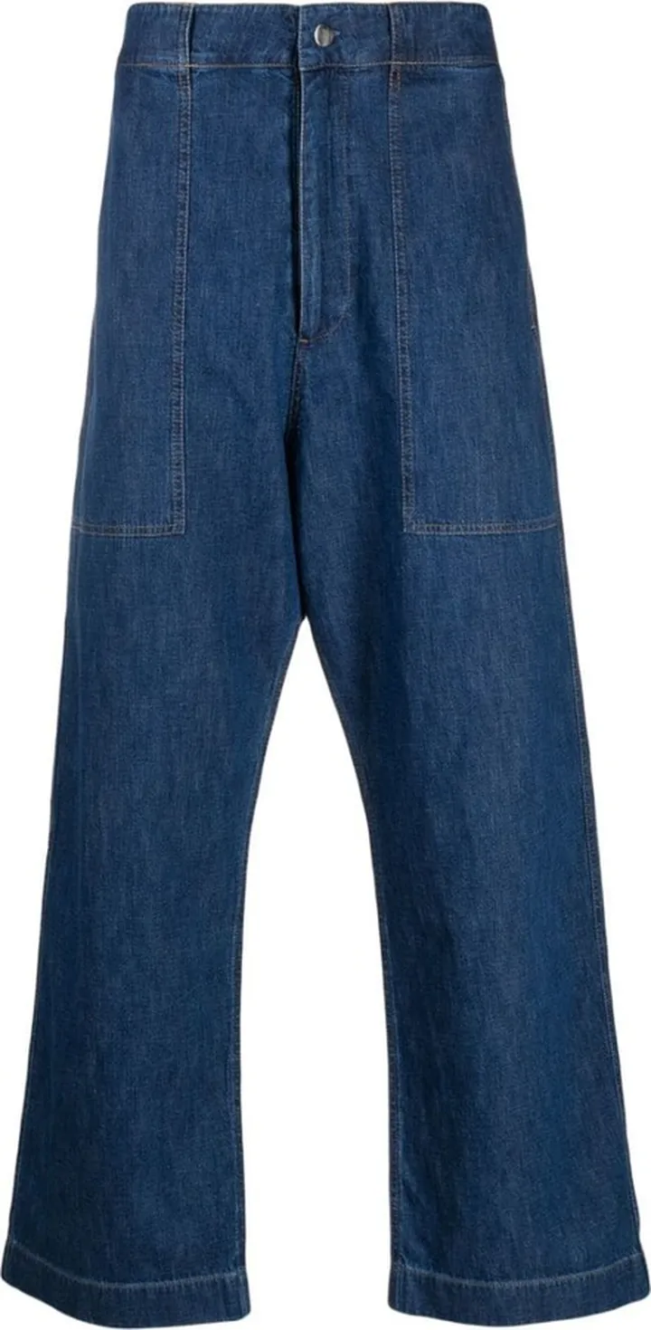 High-Waist Wide--Leg Jeans