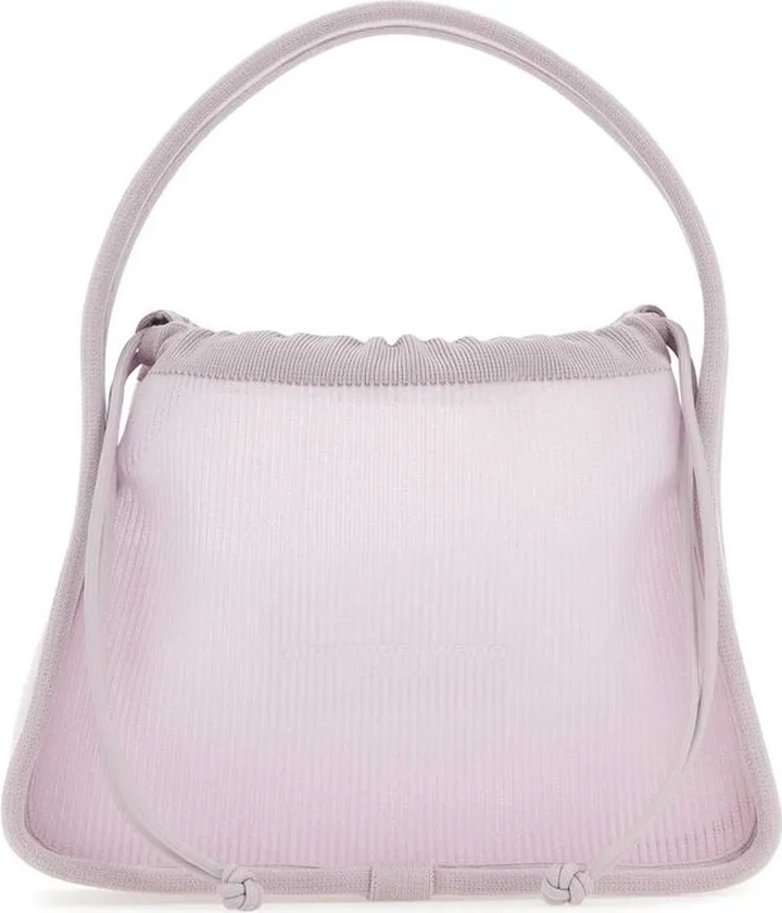 Alexander Wang Small Drawstring Ribbed Knit Tote Bag