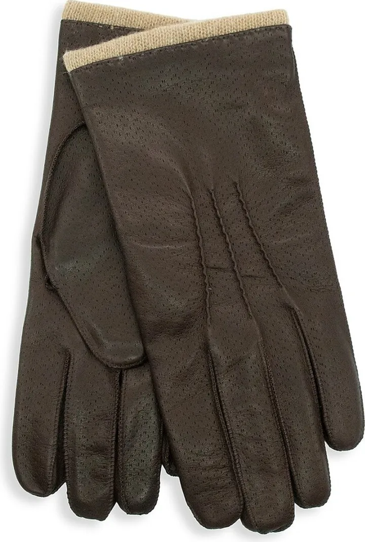 Perforated Nappa Leather Gloves