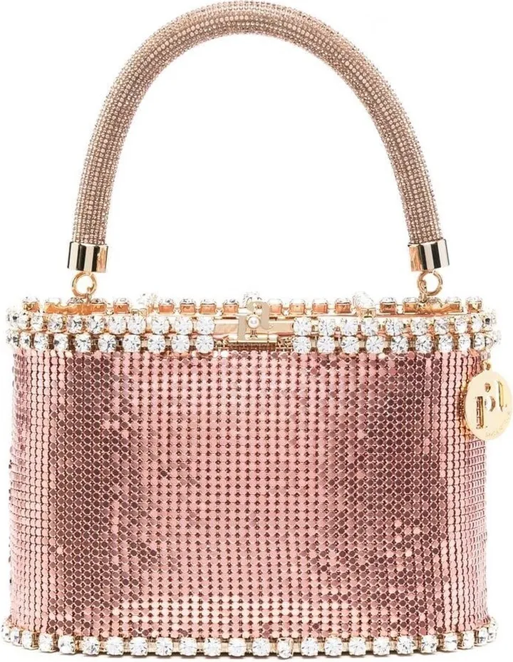 Crystal-Embellished Tote Bag
