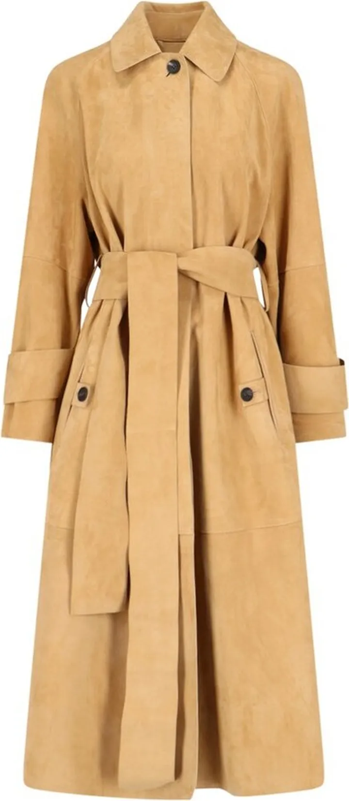 Salvatore Ferragamo Belted Long-Sleeved Trench Coat