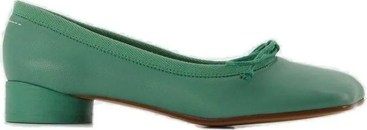 MM6 Maison Margiela Bow Detailed Ballerina Shoes