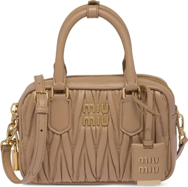Matelassé nappa leather mini bag