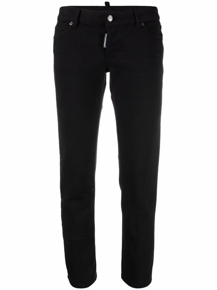 Cropped Low-Rise Trousers