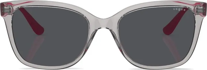 Translucent-Design Square-Frame Sunglasses