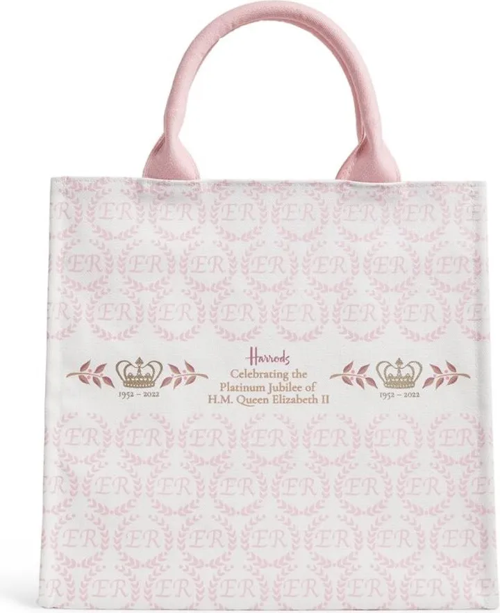 Harrods Small Queen'S Platinum Jubilee Shopper Bag
