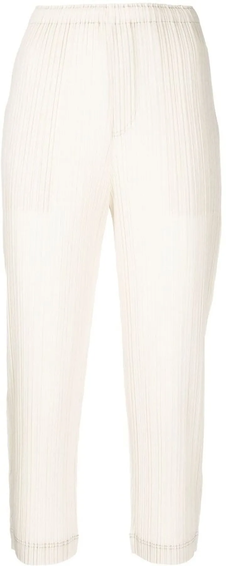 Pleated Cropped Trousers