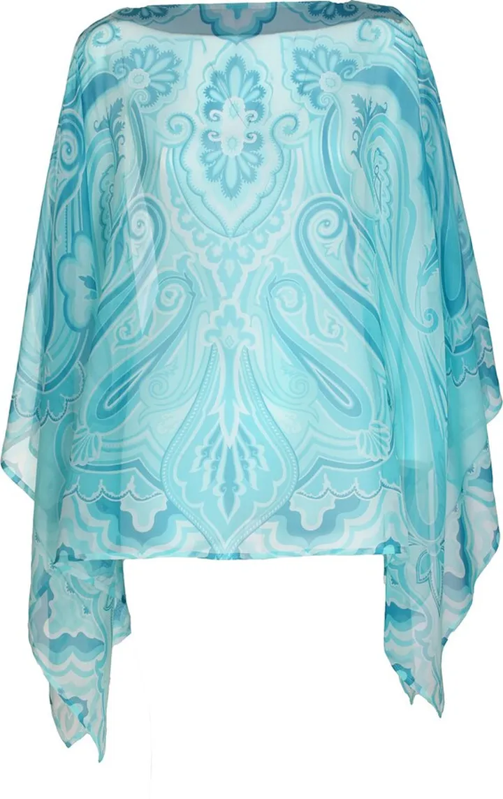 Silk poncho
