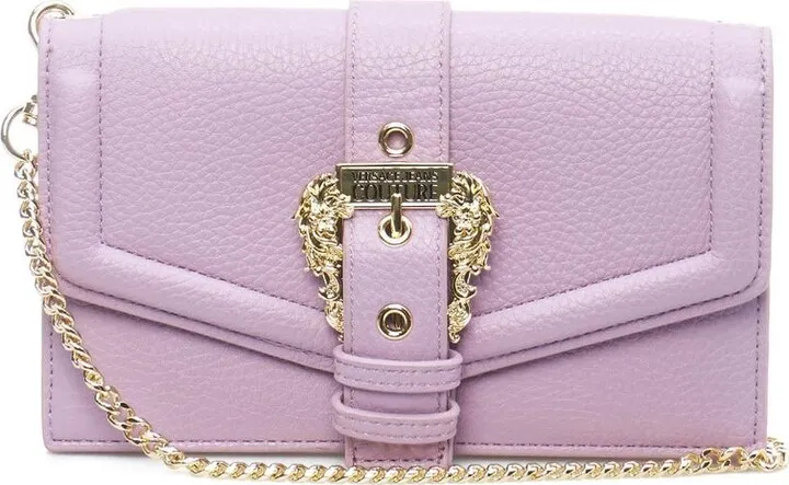 Versace Jeans Couture Logo-Buckle Chain-Linked Crossbody Bag