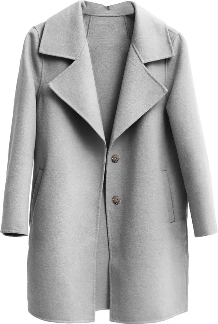 Belle & Bloom - Ex-Boyfriend Wool Blend Oversized Jacket - Grey