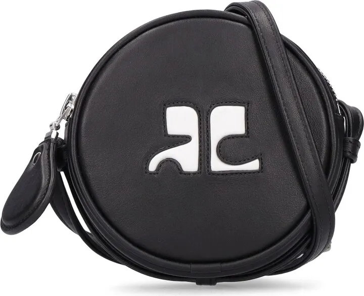 Small circle leather bag