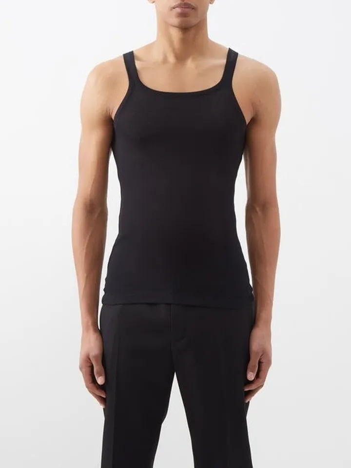Scoop-neck Jersey Tank Top