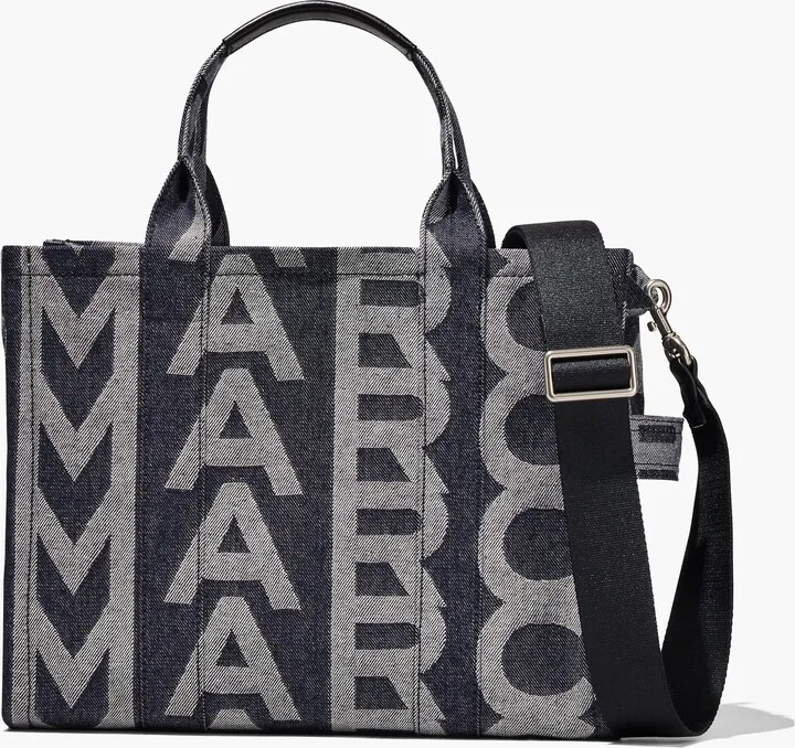 The Monogram Denim Medium Tote Bag - Denim Blue