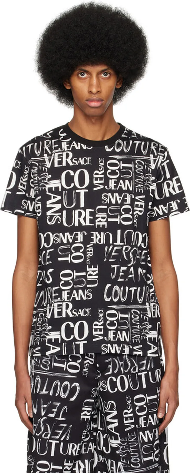 Versace Jeans Couture Black Doodle T-Shirt