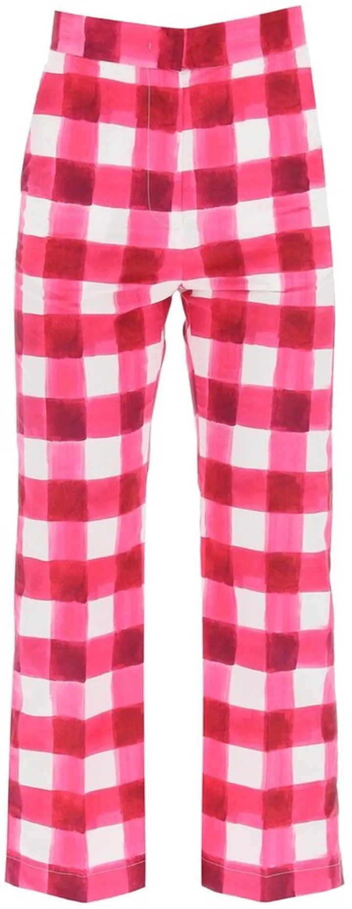 MSGM Checked Cropped Trousers