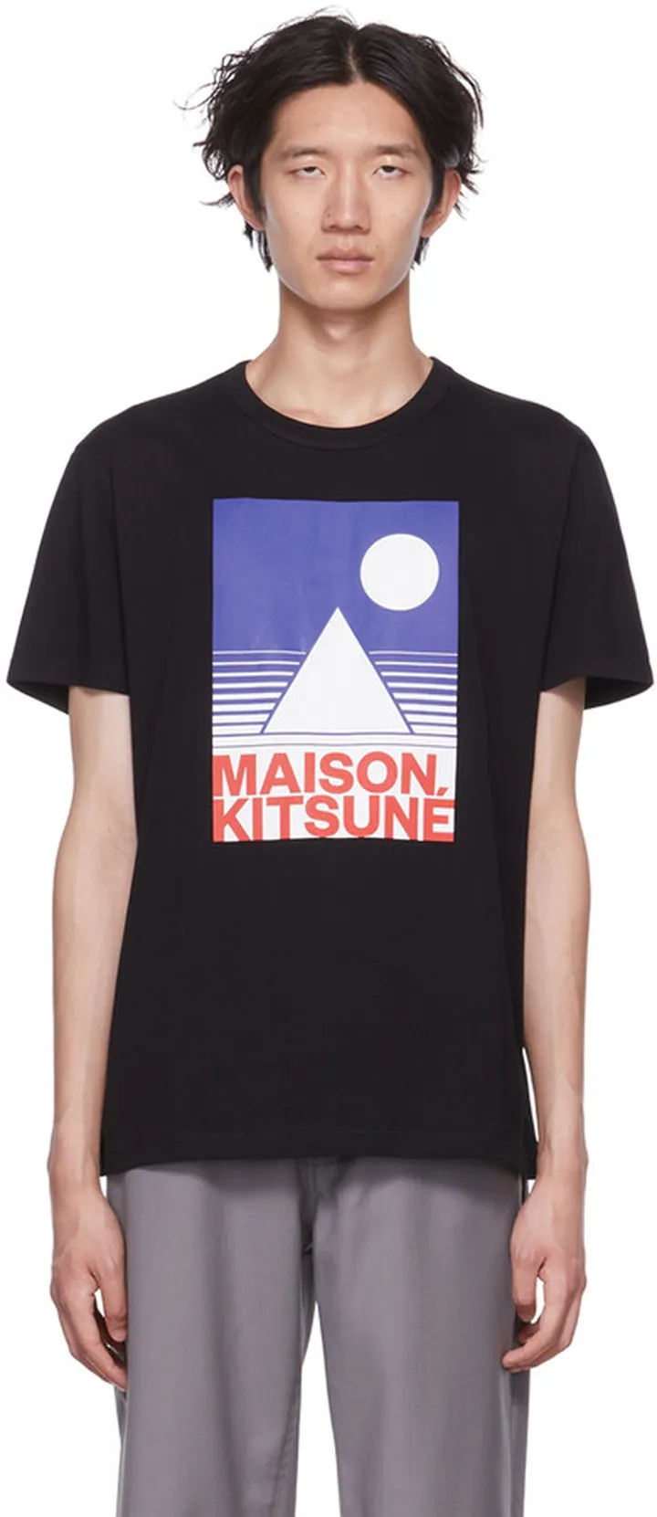 Maison Kitsuné Black Anthony Burrill Edition T-Shirt