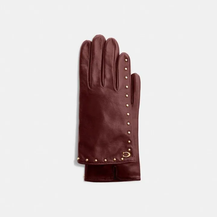 Studded Leather Gloves