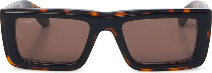 Off-White Rectangular Frame Sunglasses