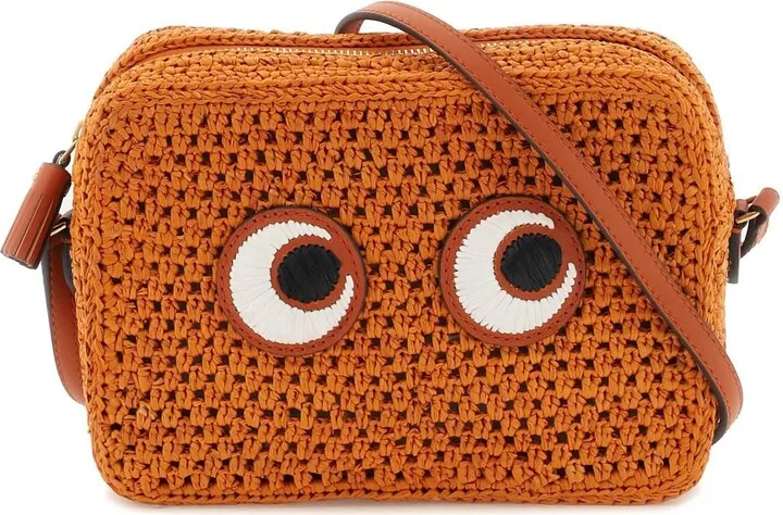 Anya Hindmarch Raffia Eyes Crossbody Bag
