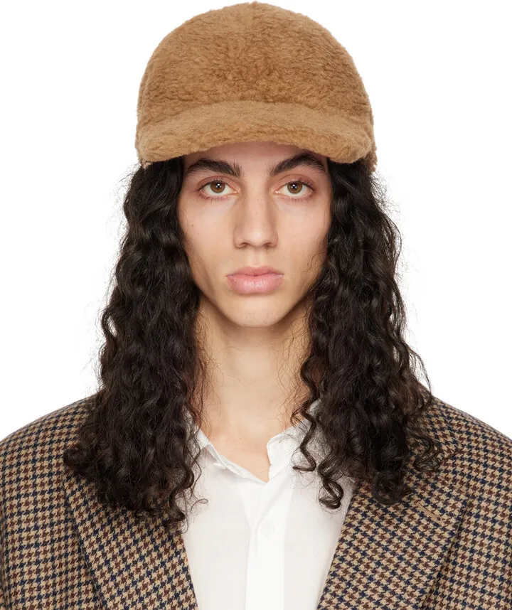 Max Mara Tan Teddy Baseball Cap