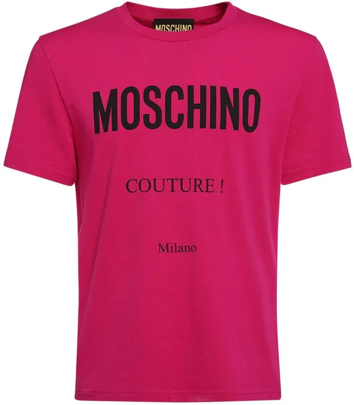 Moschino Couture print cotton t-shirt