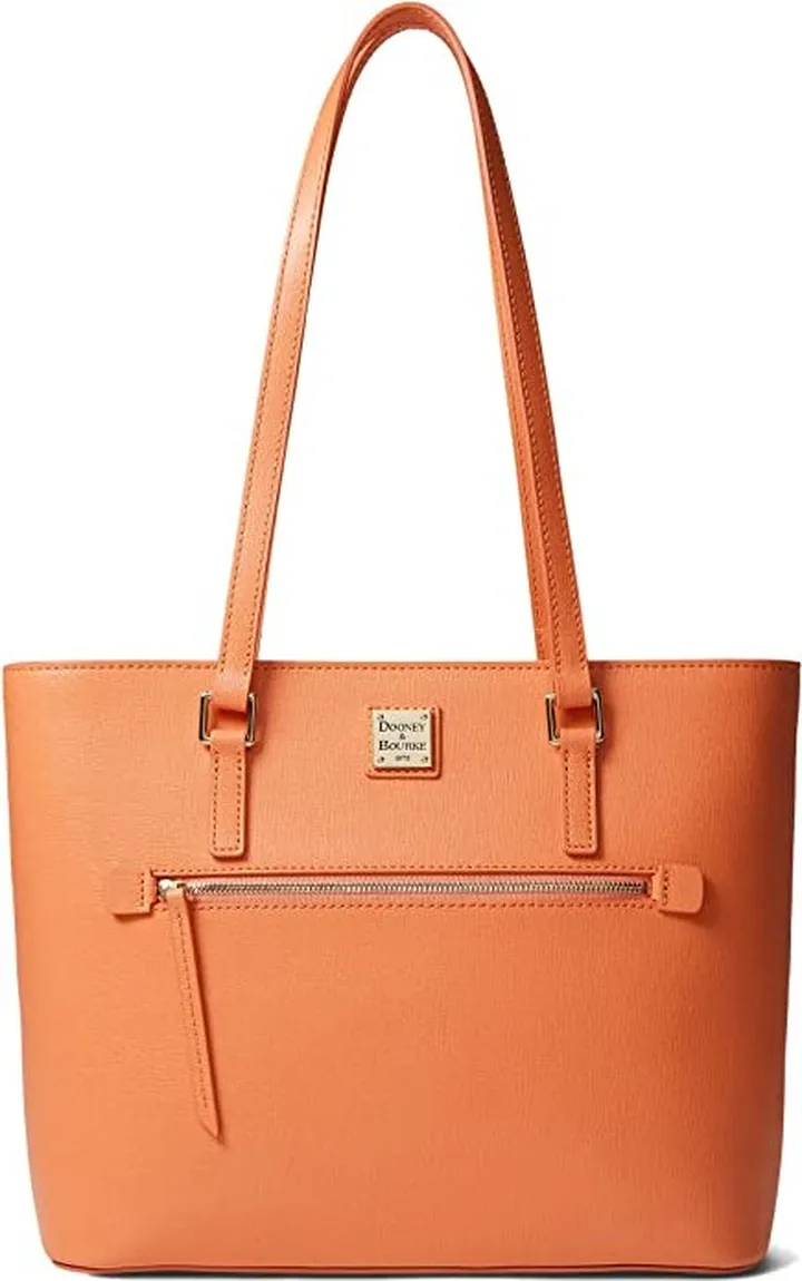 Dooney & Bourke Saffiano Shopper (Coral) Handbags