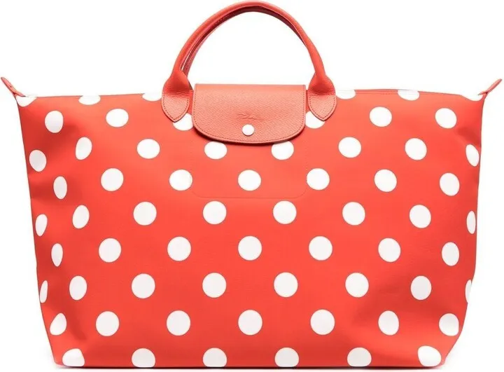 Le Pliage polka-dot tote bag