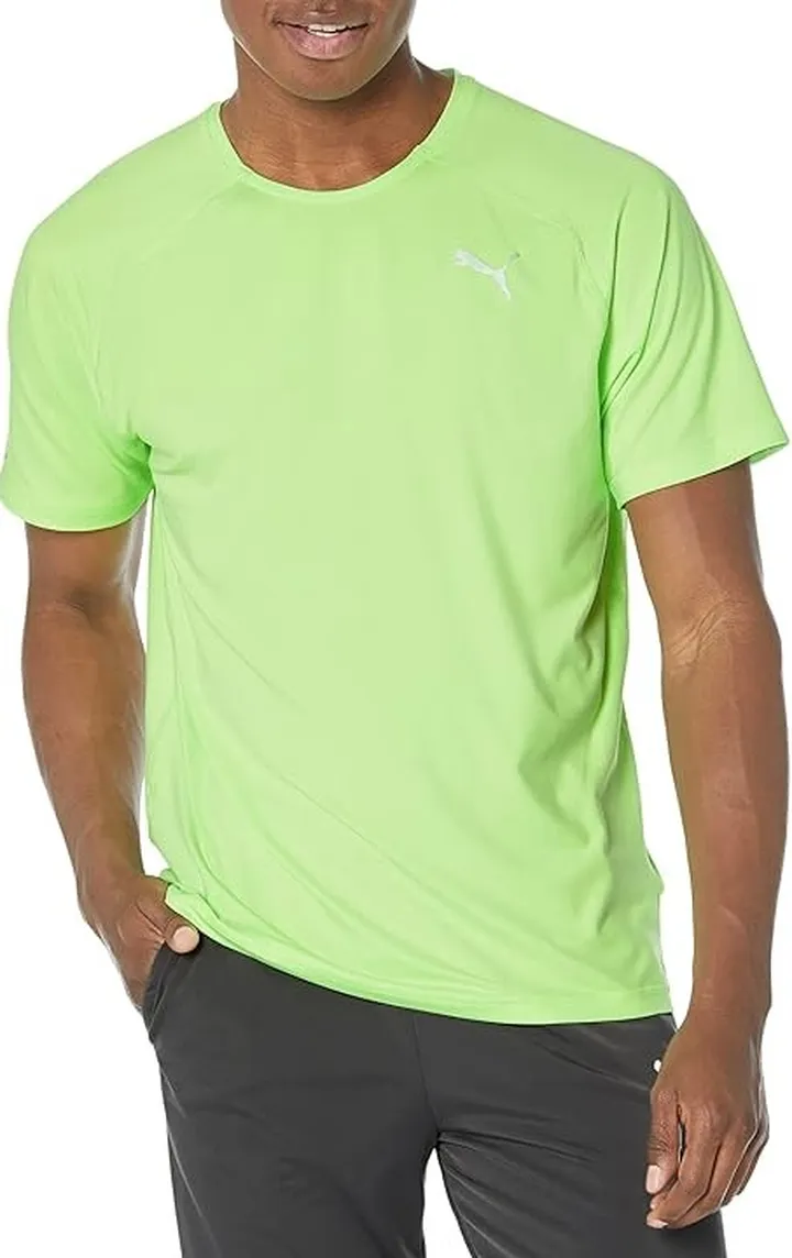 PUMA Run Cloudspun Tee (Fizzy Lime) Men's Clothing