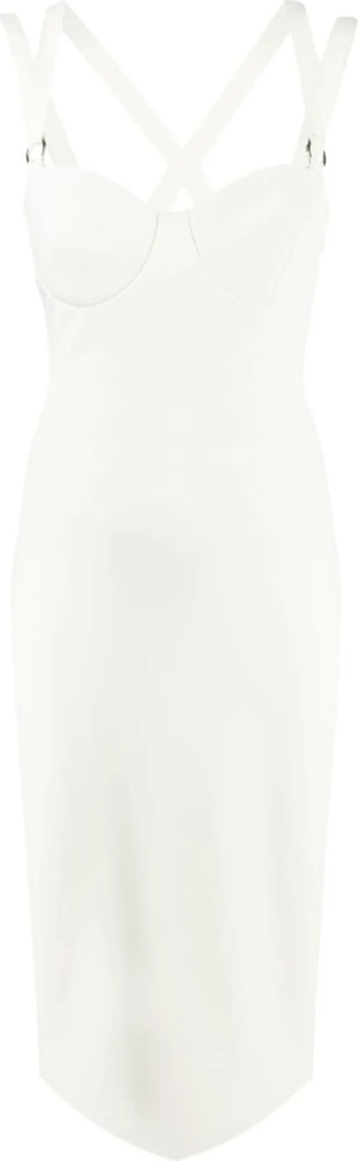 Sweetheart-Neck Midi Dress