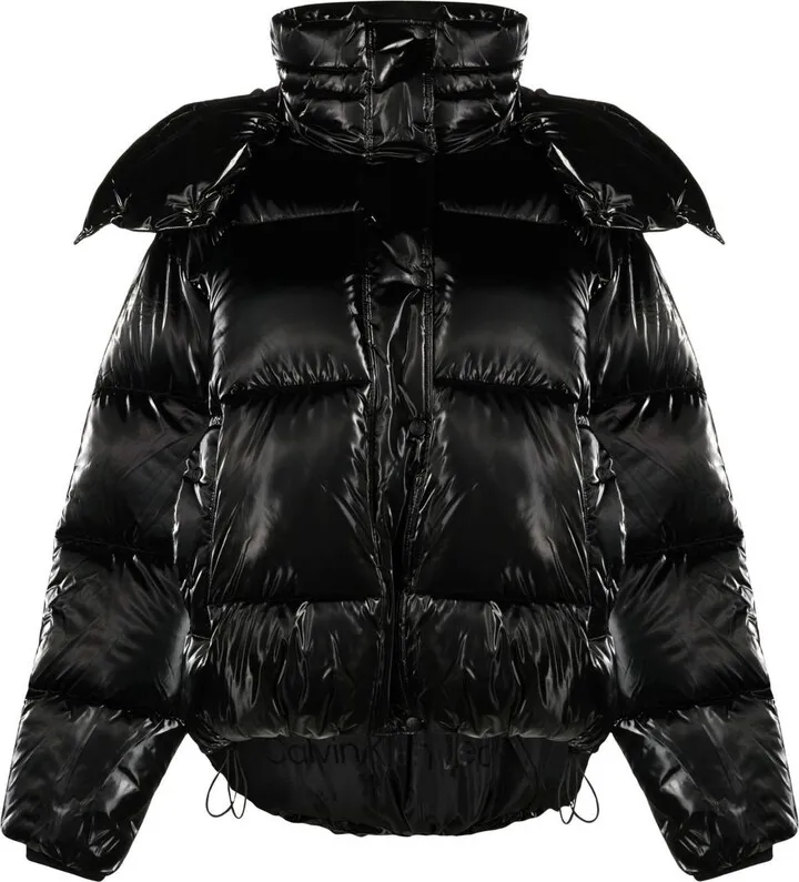 Oversized High-Shine Puffer Jacket